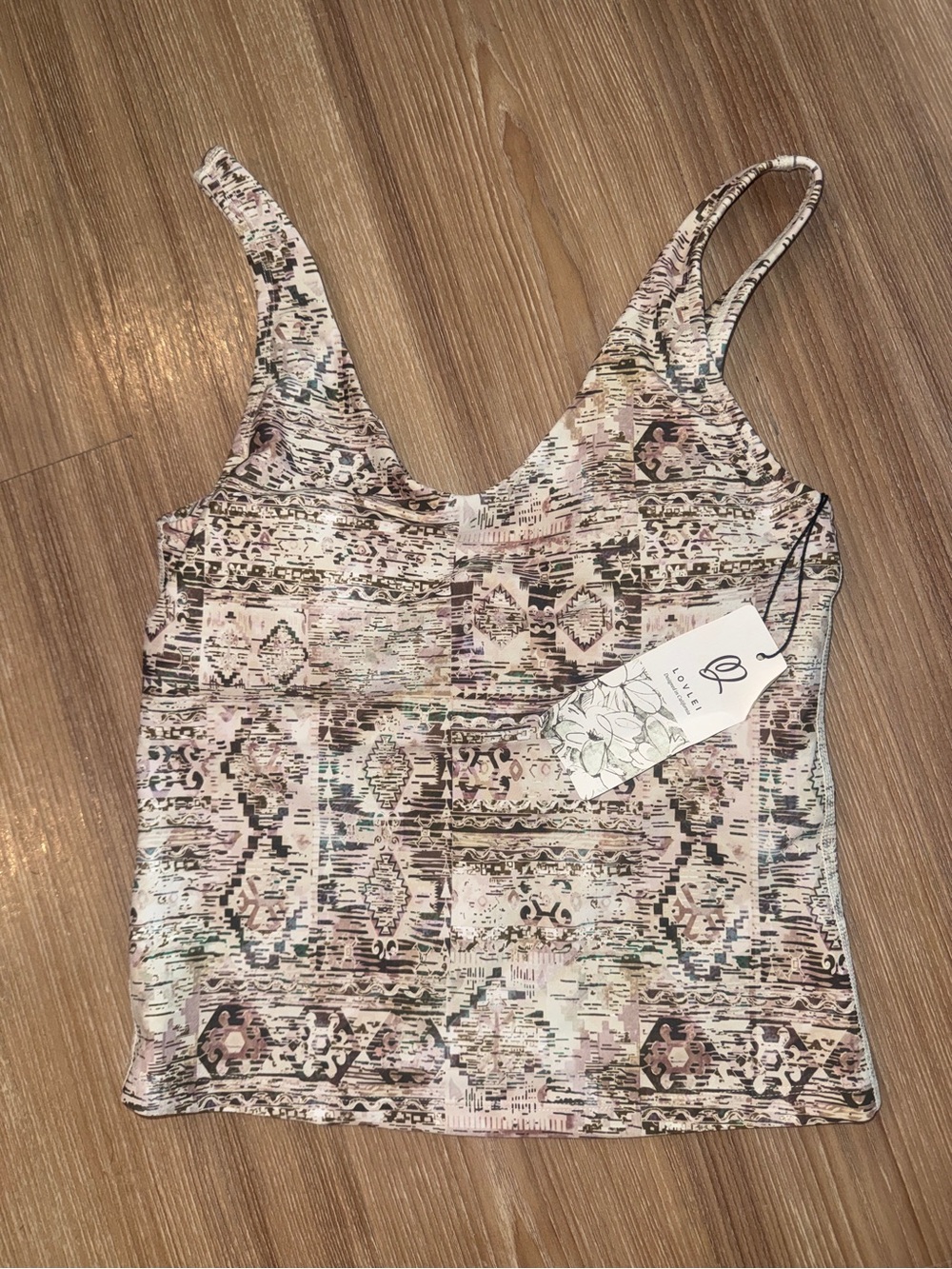 Aztec print tank top